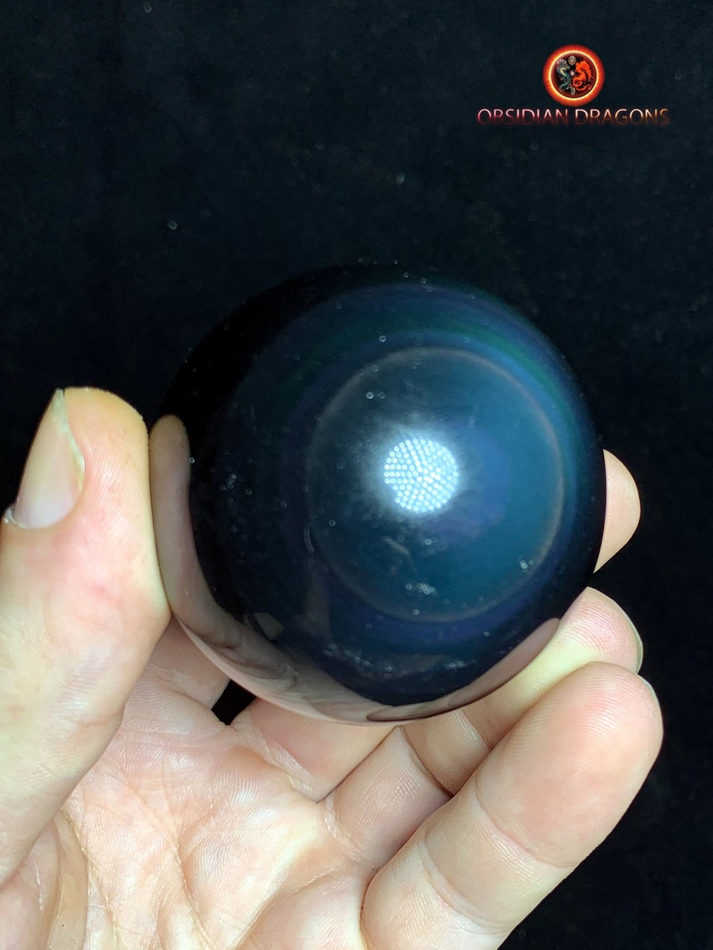 Sphère en obsidienne œil céleste - Unique - 5.44 cm