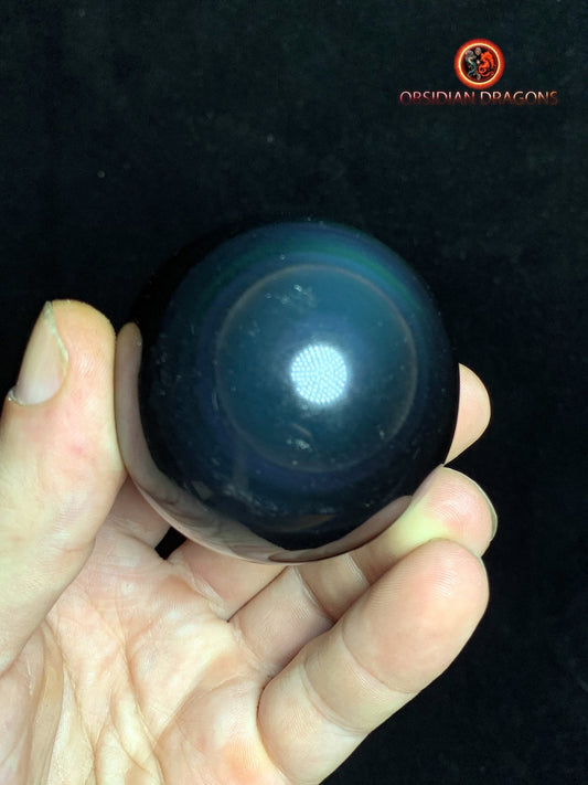 Sphère en obsidienne œil céleste - Unique - 5.44 cm