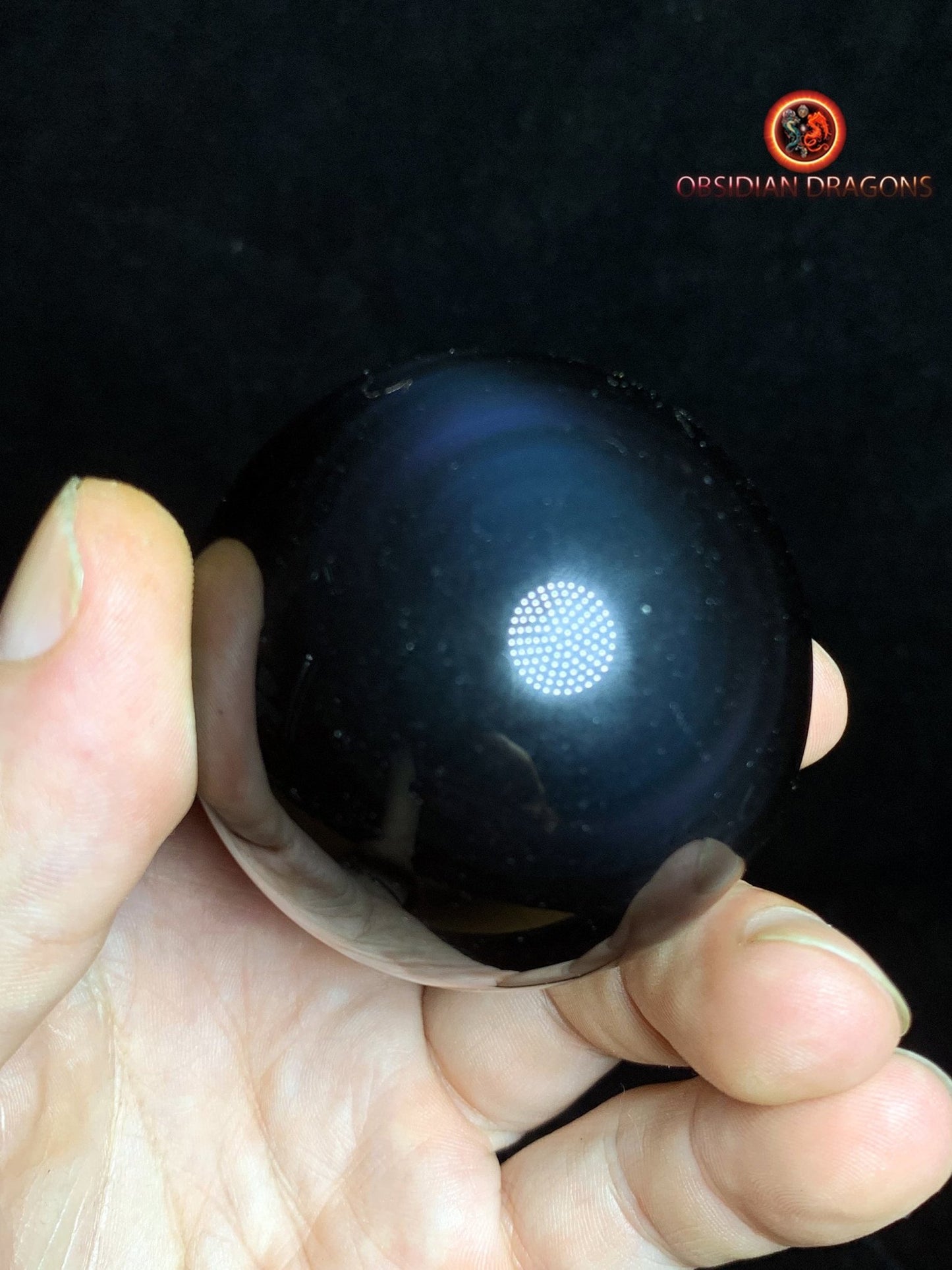 Sphère en obsidienne œil céleste - Unique - 5.59 cm
