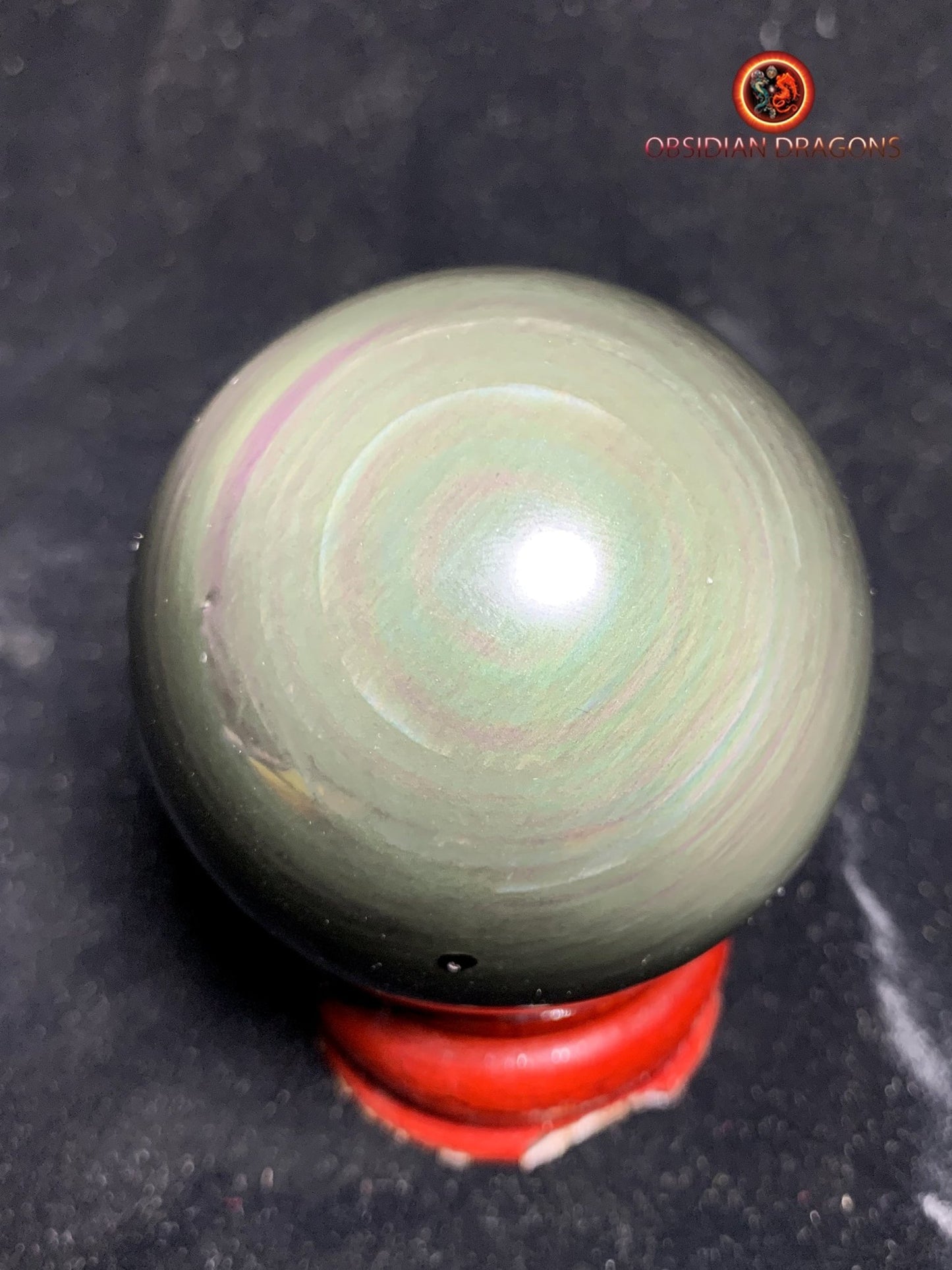 Sphère en obsidienne œil céleste - Unique - 5.91cm