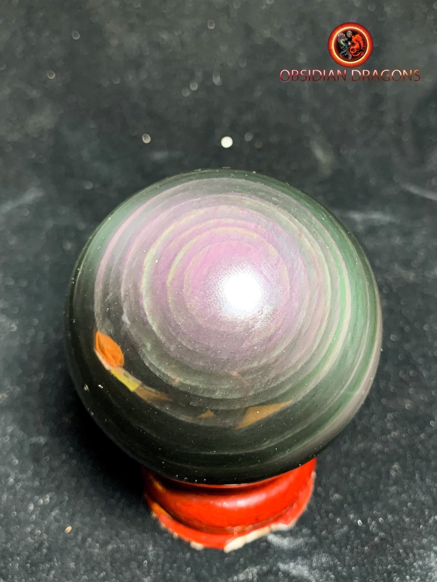 Sphère en obsidienne œil céleste - Unique - 6.37cm