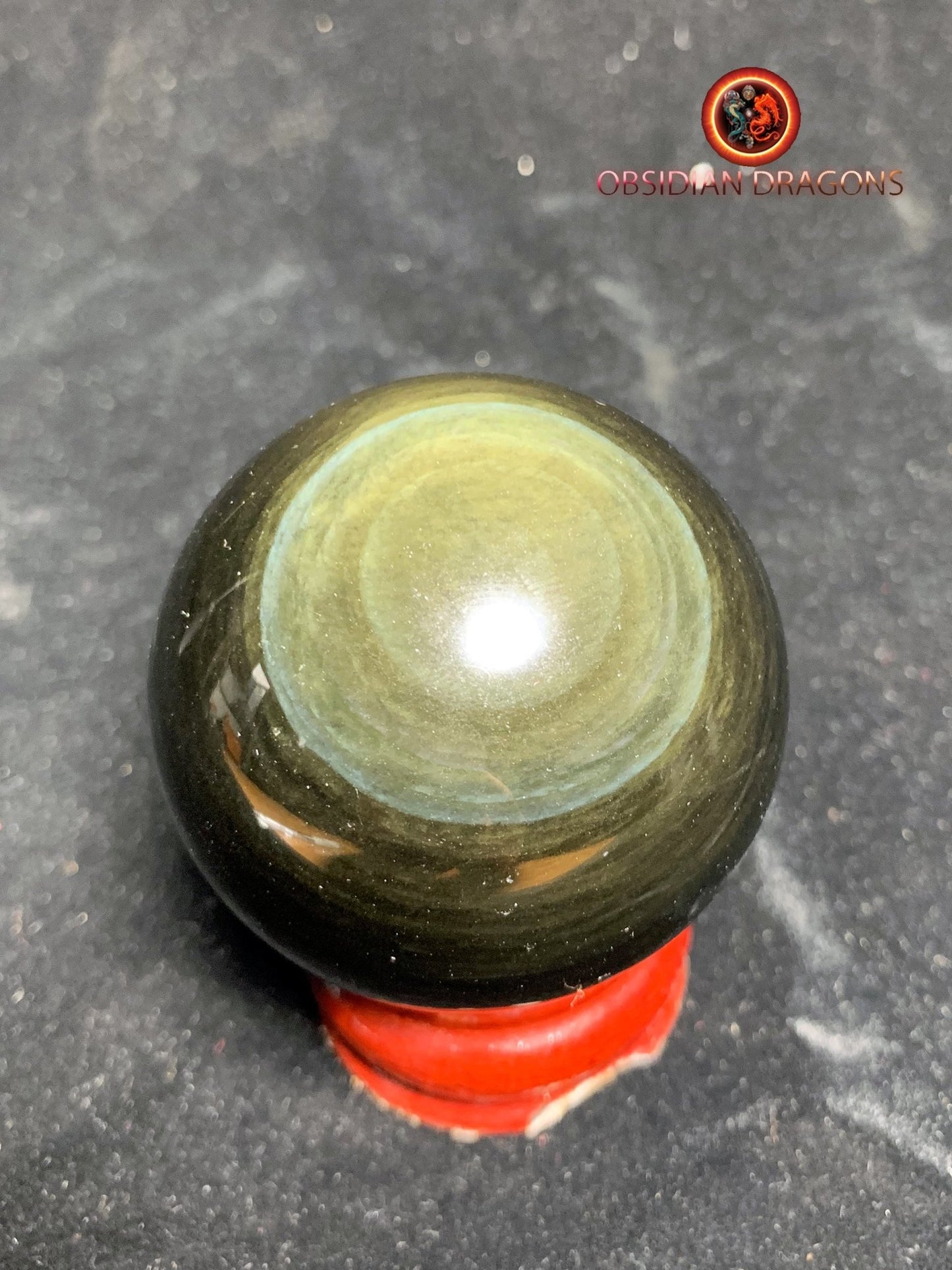 Sphère en obsidienne œil céleste - Unique - 5.82cm
