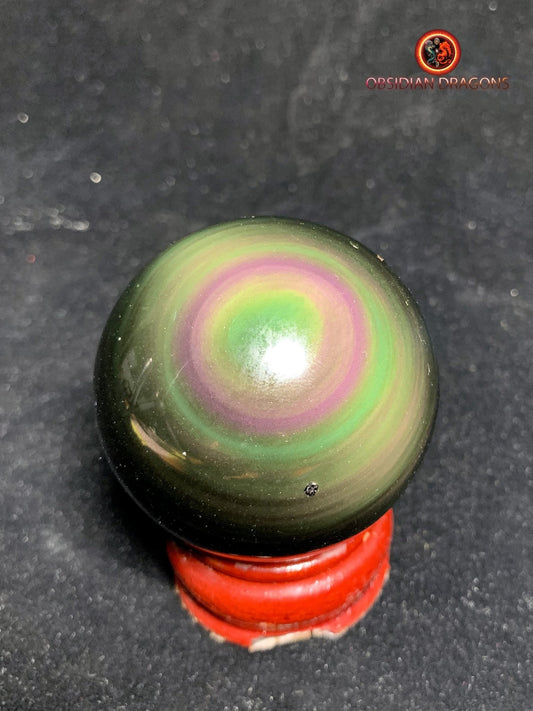 Sphère en obsidienne œil céleste - Unique - 5.63 cm
