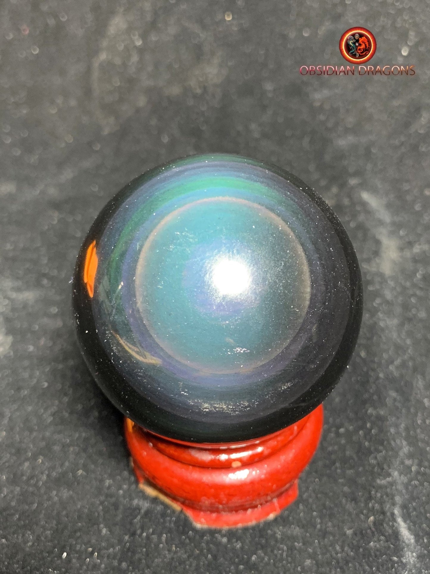 Sphère en obsidienne œil céleste - Unique - 5.44 cm