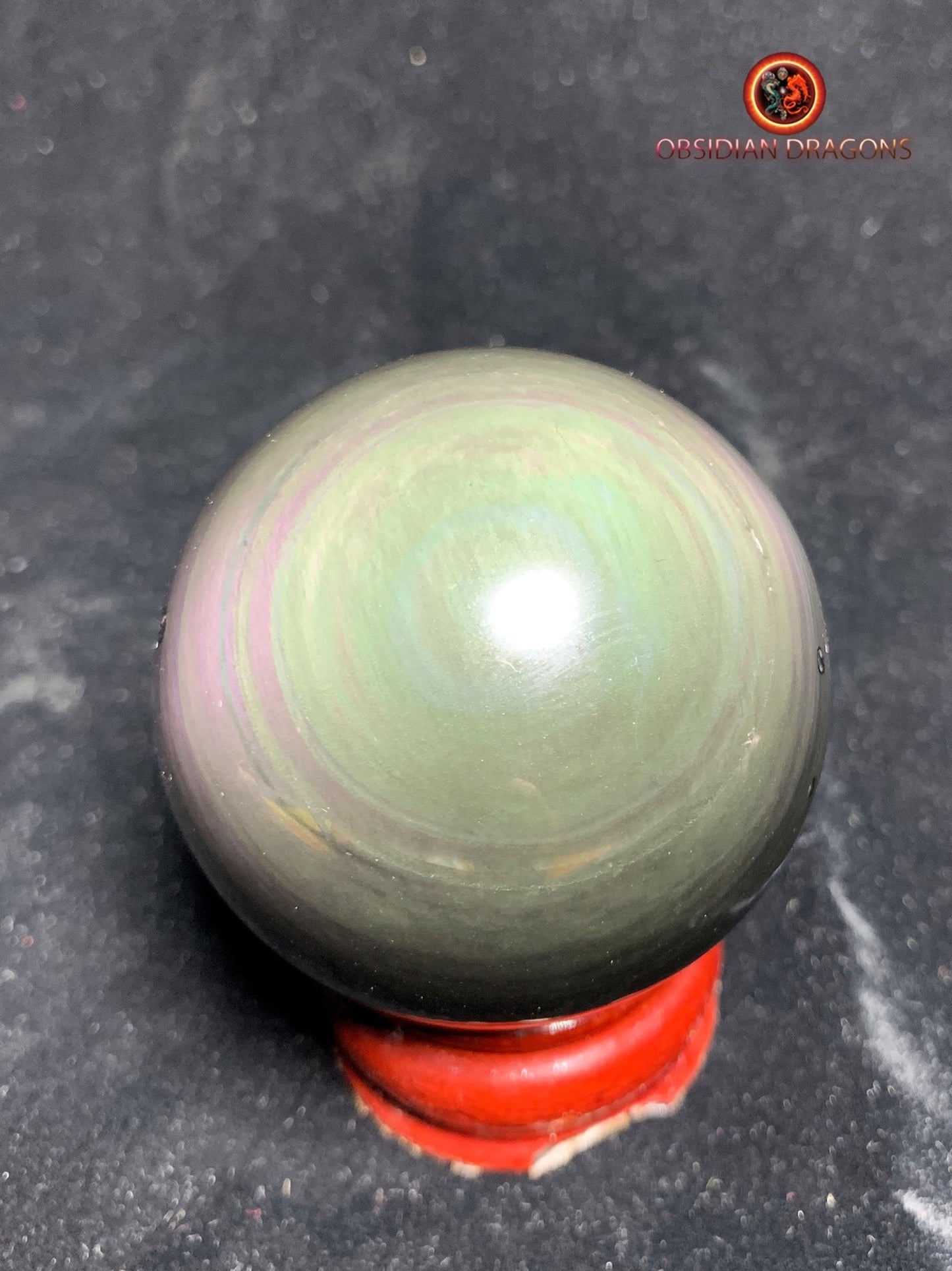 Sphère en obsidienne œil céleste - Unique - 5.91cm