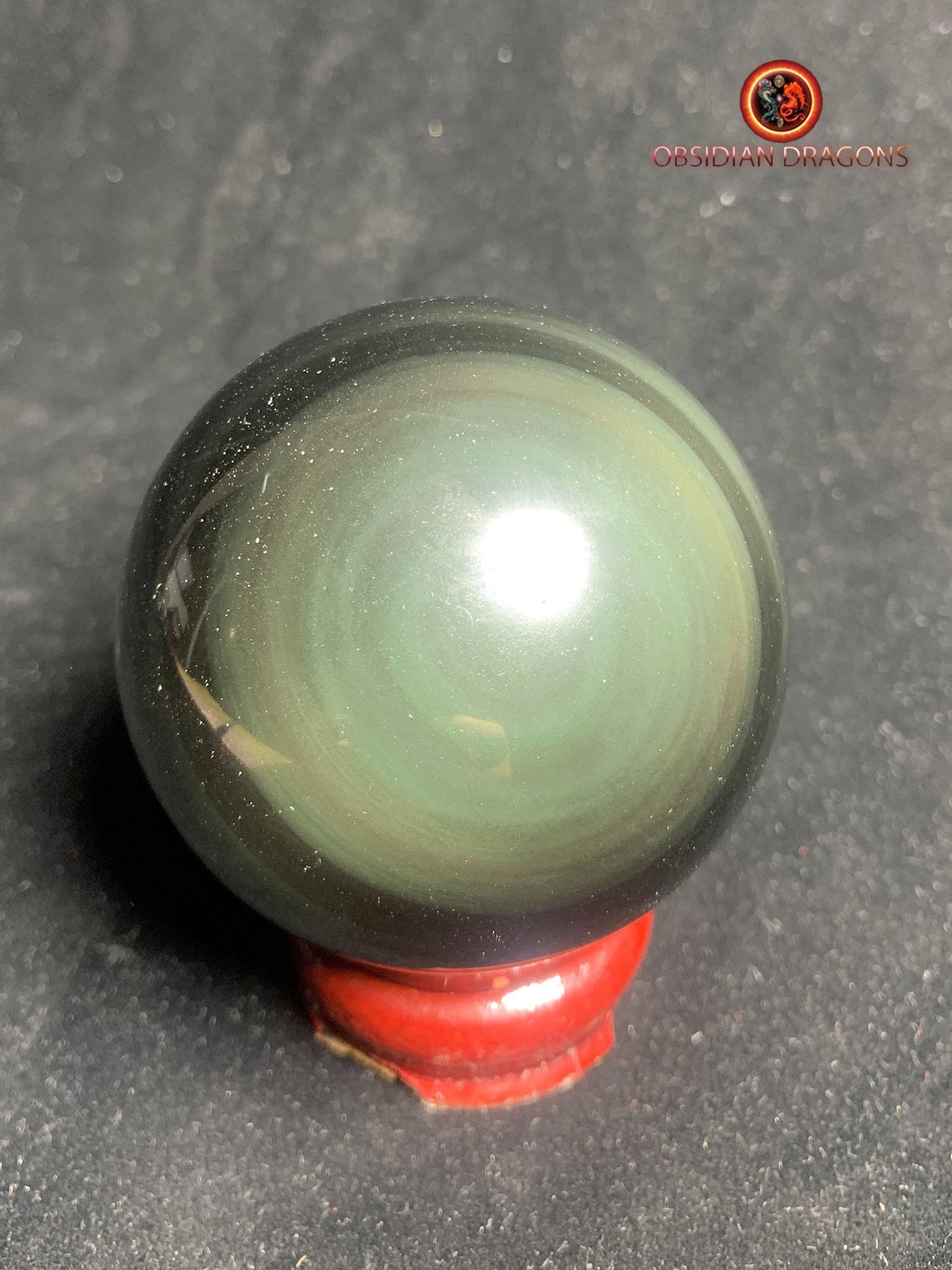 Sphère en obsidienne œil céleste - Unique - 6.90cm