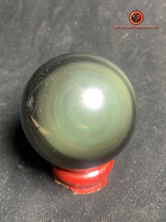 Sphère en obsidienne œil céleste - Unique - 6.90cm