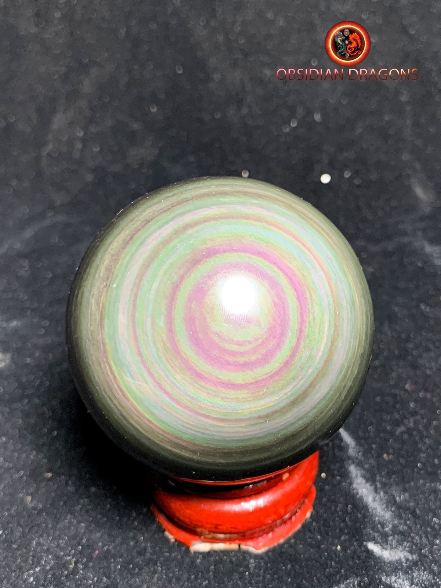 Sphère en obsidienne œil céleste - Unique - 6.48cm
