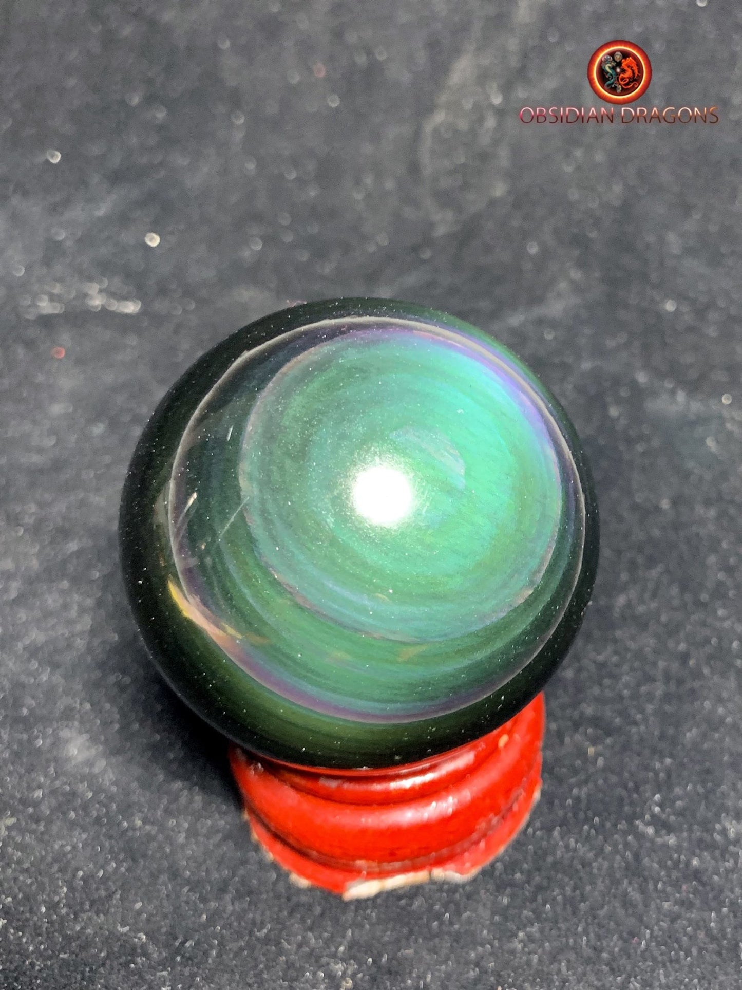 Sphère en obsidienne œil céleste - Unique - 5.63 cm