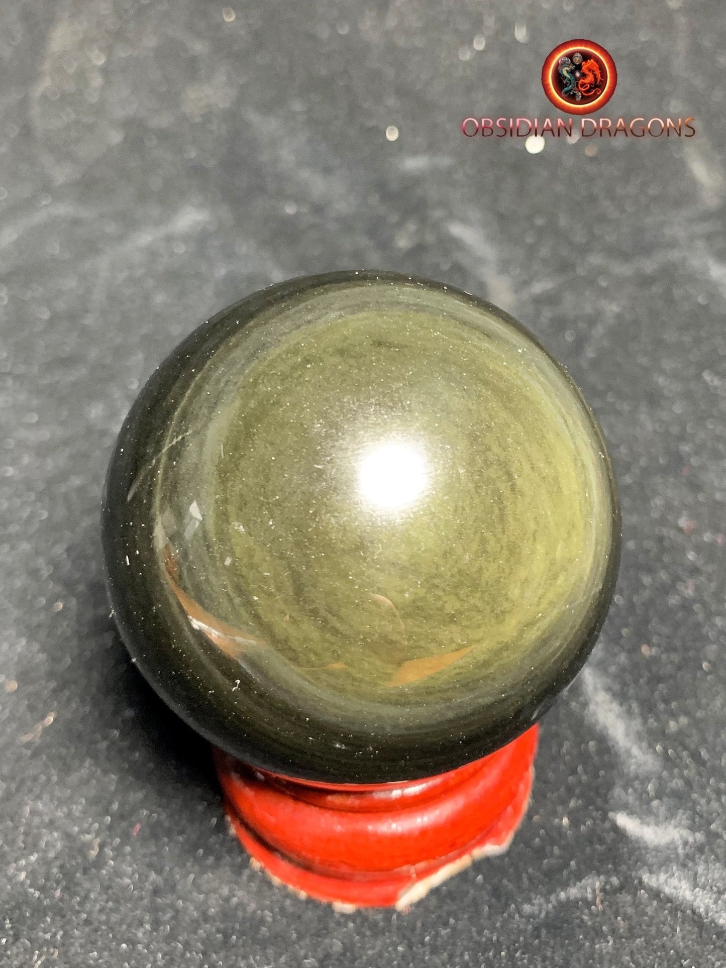 Sphère en obsidienne œil céleste - Unique - 5.82cm