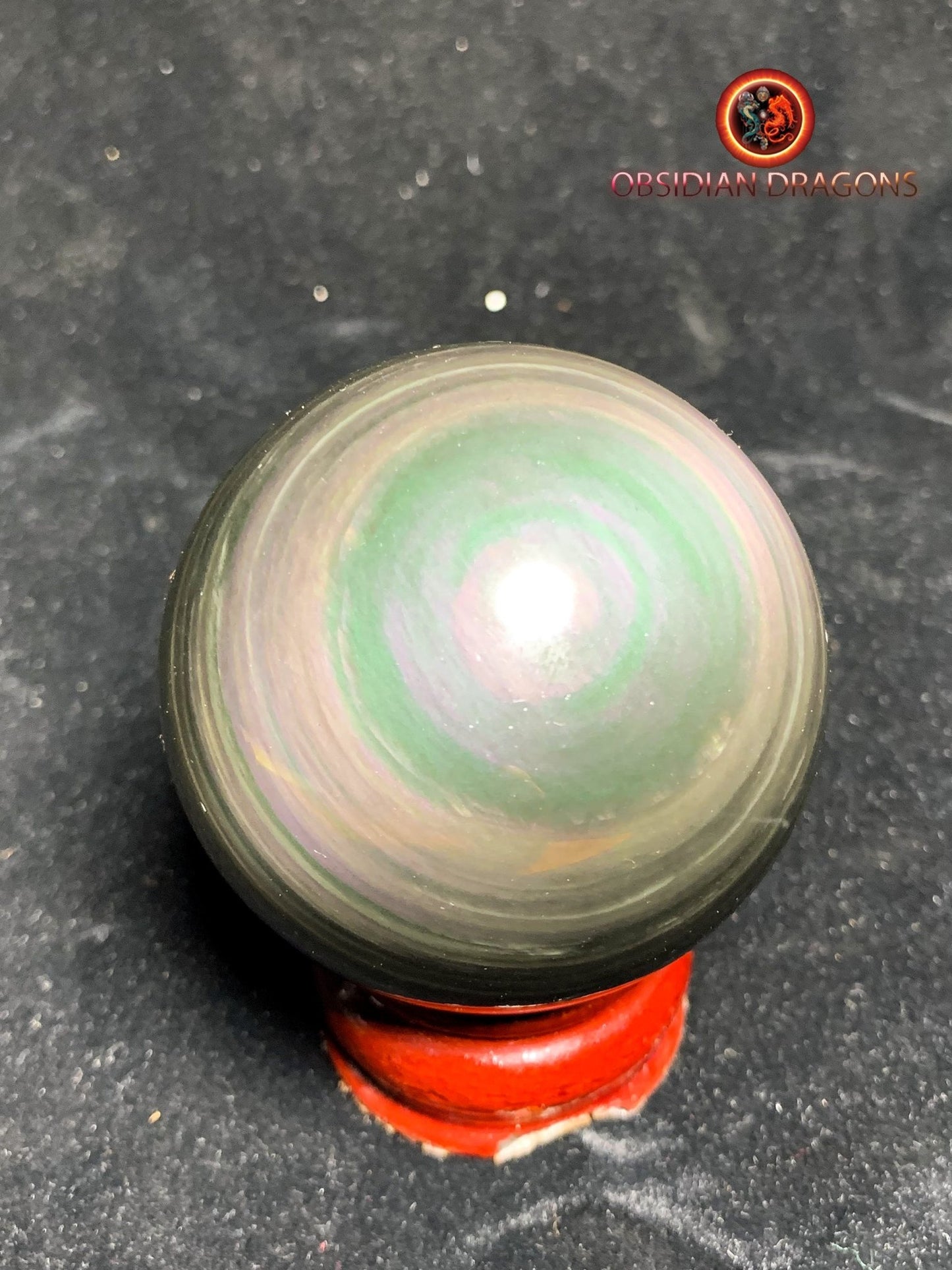 Sphère en obsidienne œil céleste - Unique - 6.37cm