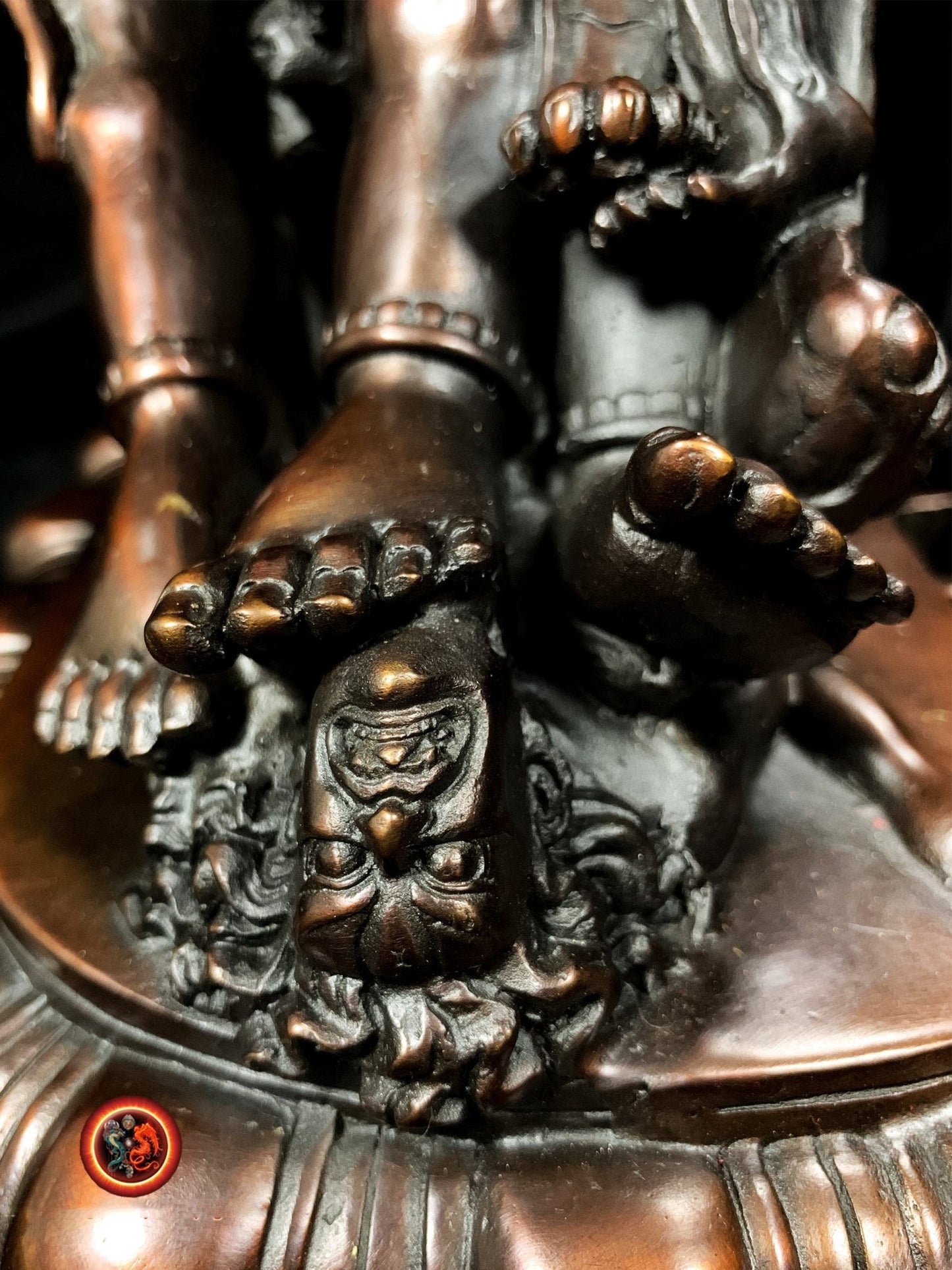 Statuette de vajrakilaya en bronze- Statuette yab yum | obsidian dragons