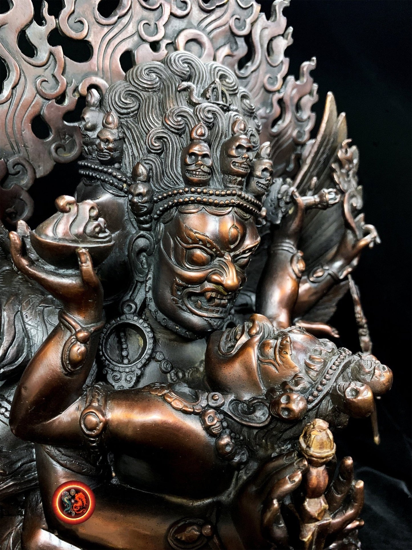 Statuette de vajrakilaya en bronze- Statuette yab yum | obsidian dragons