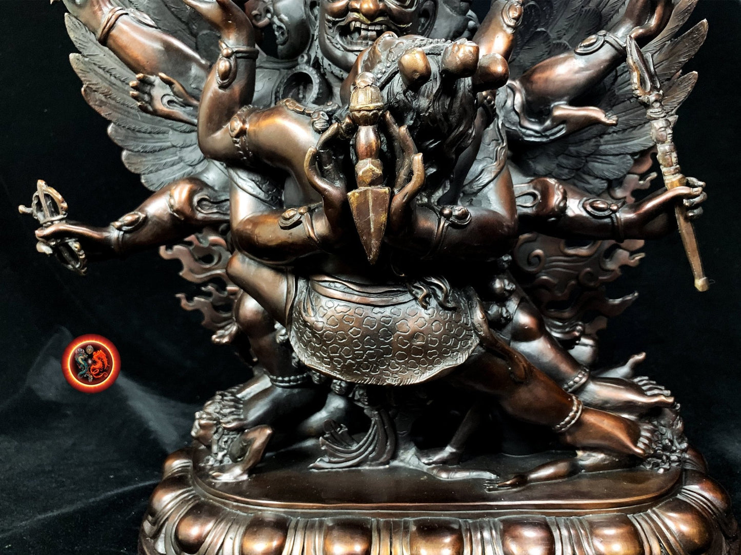 Statuette de vajrakilaya en bronze- Statuette yab yum | obsidian dragons