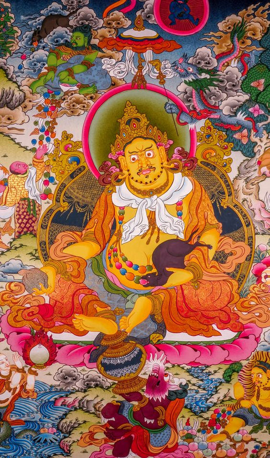 Jambhala, déité de la richesse tibétaine