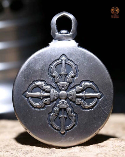 Amulette de Protection Feng Shui – Bagua Luo Pan et Dorjé | obsidian dragons