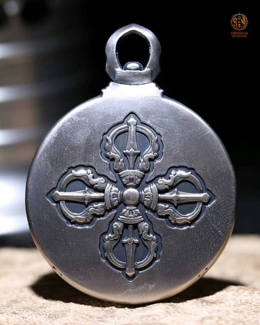 Amulette de Protection Feng Shui – Bagua Luo Pan et Dorjé | obsidian dragons