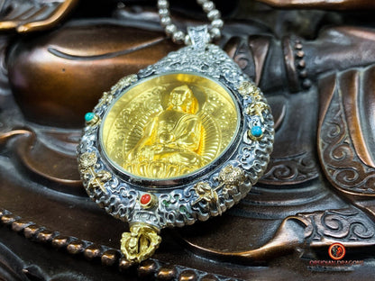 Amulette du Bouddha Médecine - Protection du Bagua Luo Pan | obsidian dragons