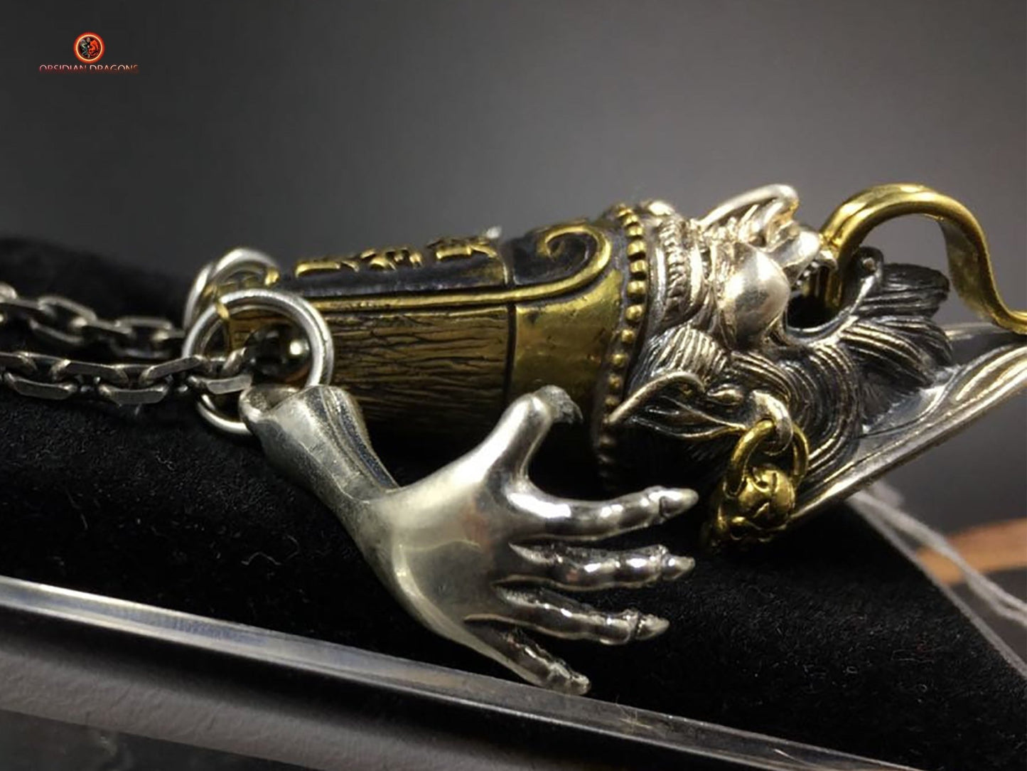 Amulette taoïste de Bai Wu Chang - Protection des voyageurs | obsidian dragons