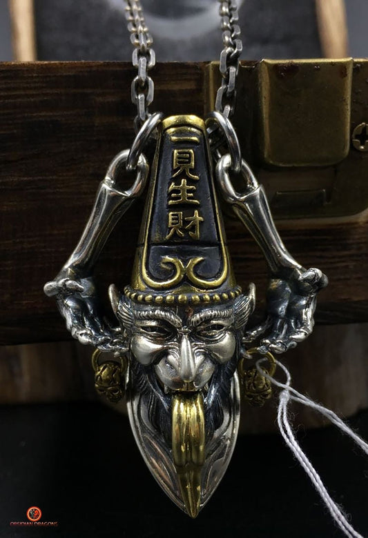 Amulette taoïste de Bai Wu Chang - Protection des voyageurs | obsidian dragons