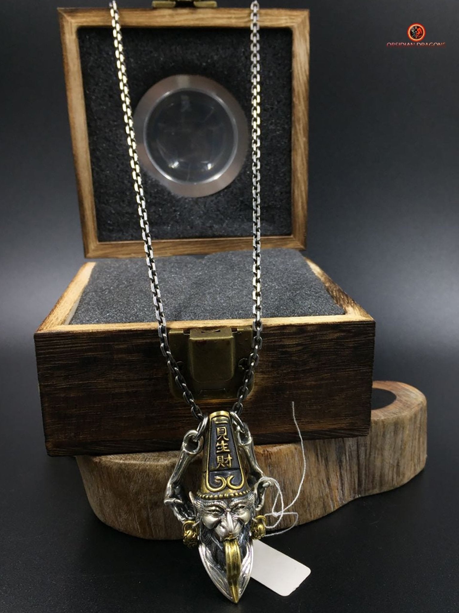 Amulette taoïste de Bai Wu Chang - Protection des voyageurs | obsidian dragons