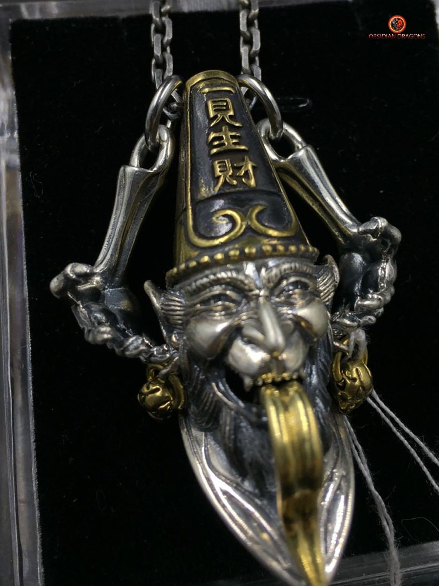 Amulette taoïste de Bai Wu Chang - Protection des voyageurs | obsidian dragons