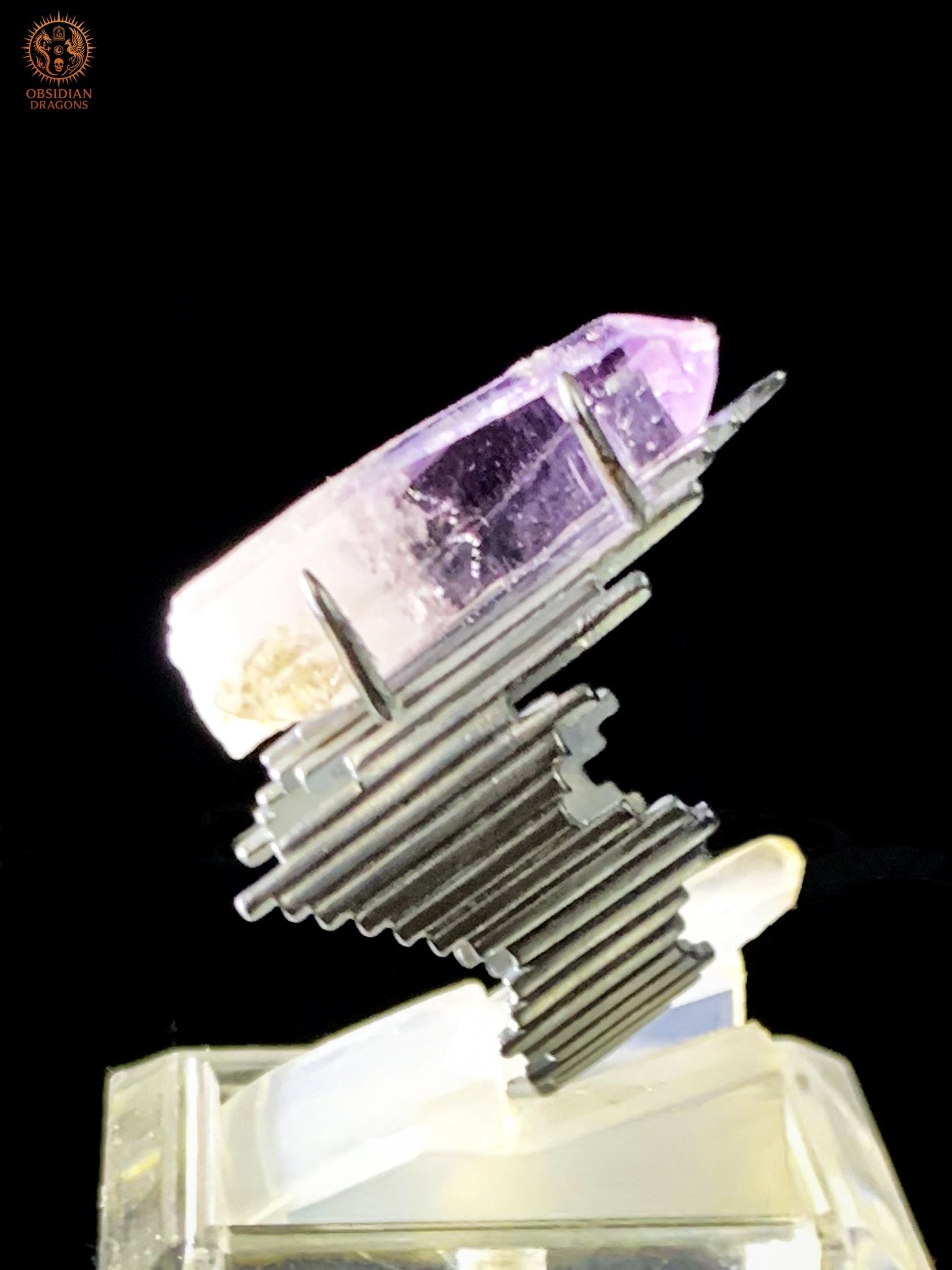 Bague Améthyste et Argent – Pointe d’Améthyste de Vera Cruz | obsidian dragons