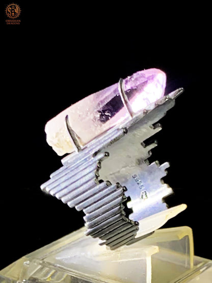 Bague Améthyste et Argent – Pointe d’Améthyste de Vera Cruz | obsidian dragons