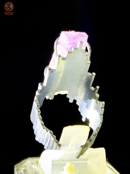 Bague Améthyste et Argent – Pointe d’Améthyste de Vera Cruz | obsidian dragons