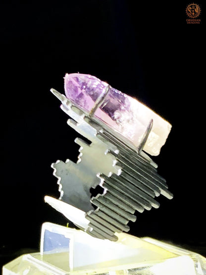 Bague Améthyste et Argent – Pointe d’Améthyste de Vera Cruz | obsidian dragons