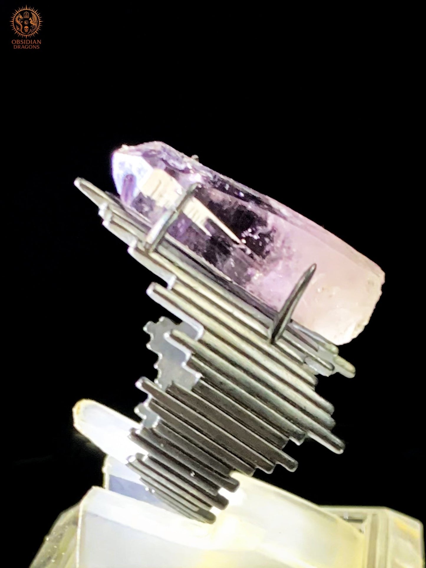 Bague Améthyste et Argent – Pointe d’Améthyste de Vera Cruz | obsidian dragons