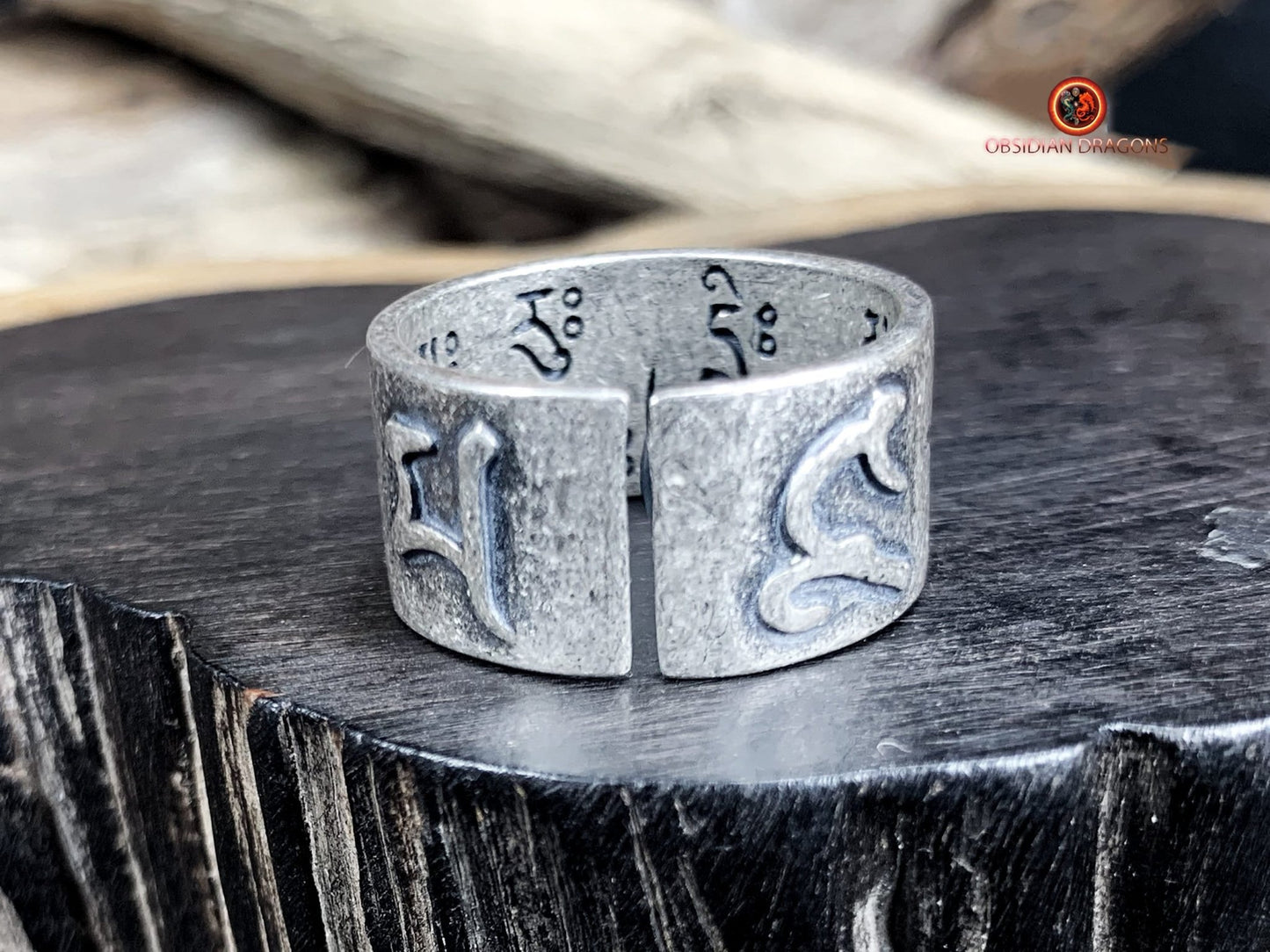 Bague Yeux de Bouddha en Argent 925 | obsidian dragons