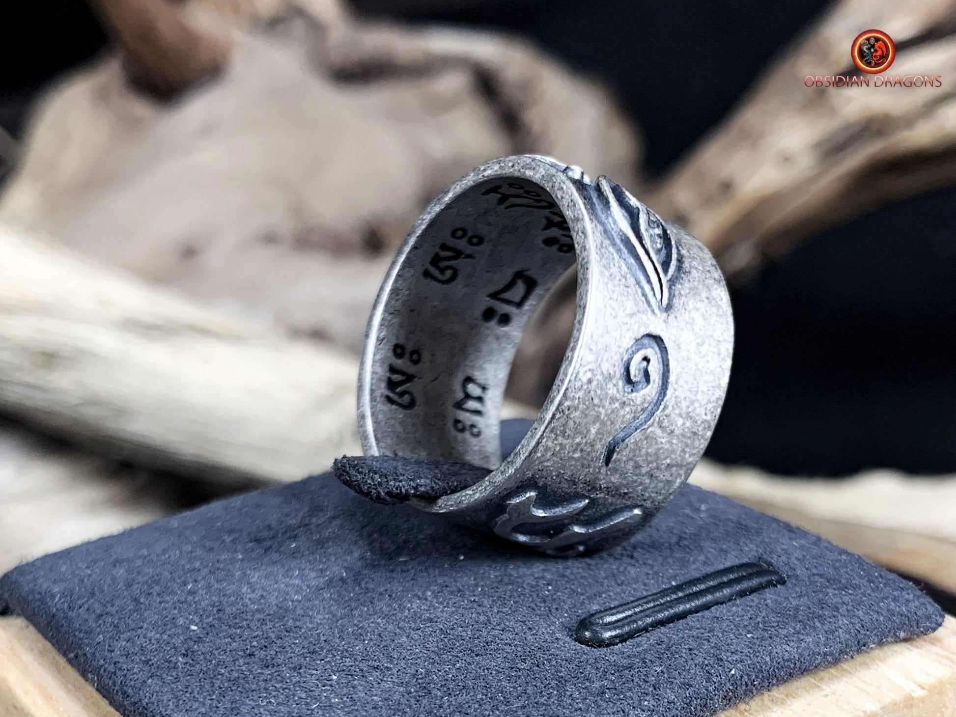 Bague Yeux de Bouddha en Argent 925 | obsidian dragons