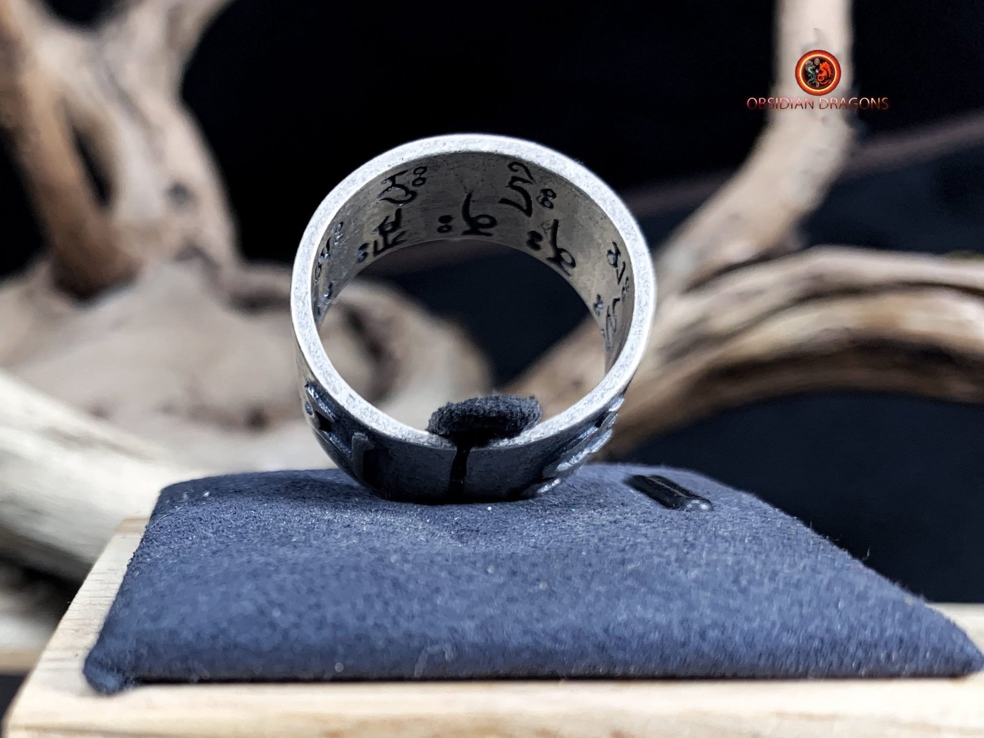 Bague Yeux de Bouddha en Argent 925 | obsidian dragons