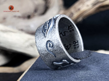 Bague Yeux de Bouddha en Argent 925 | obsidian dragons