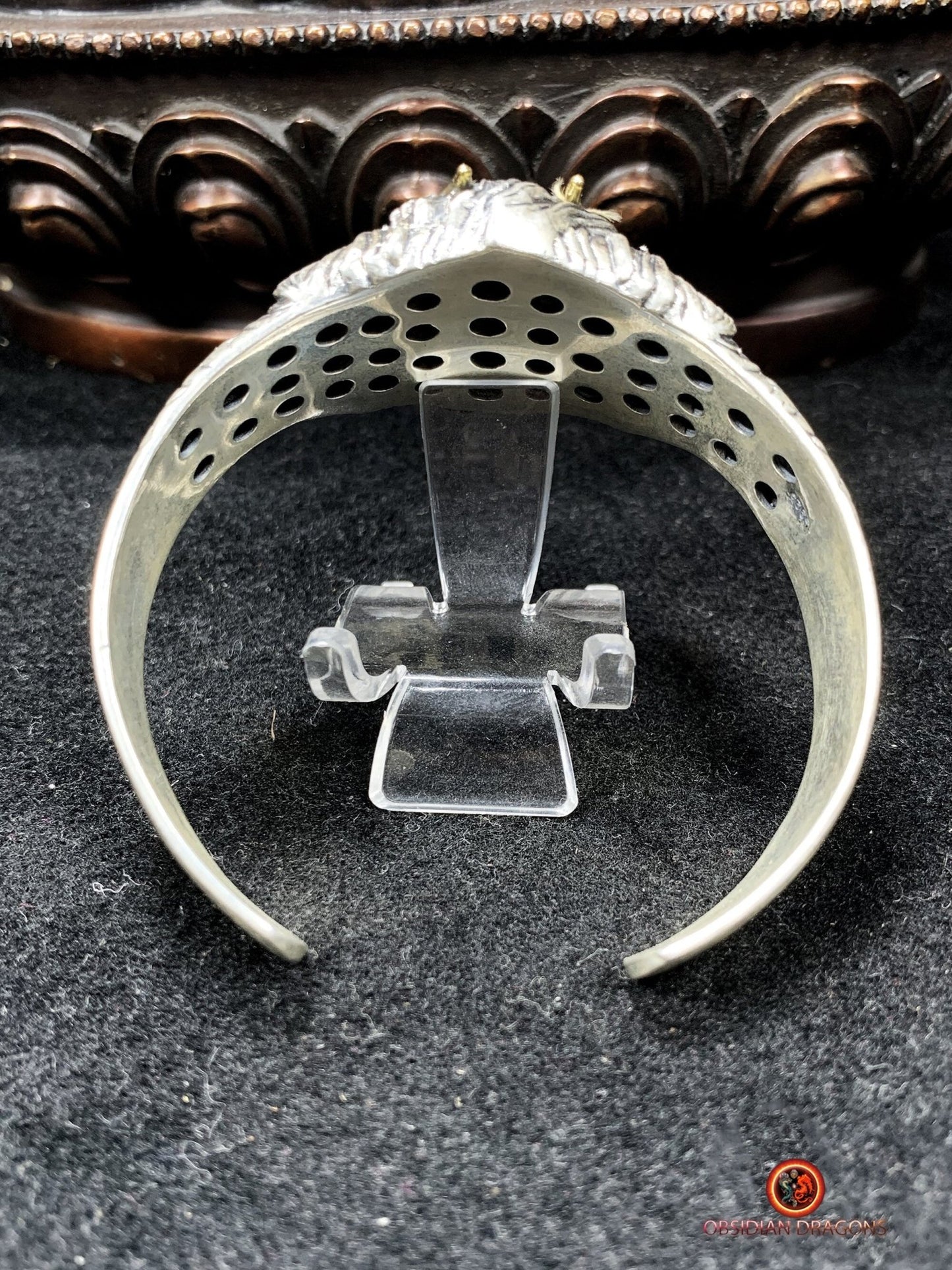 Bracelet Bouddhiste en argent - Garuda - Briser les obstacles | obsidian dragons