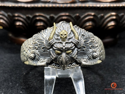 Bracelet Bouddhiste en argent - Garuda - Briser les obstacles | obsidian dragons