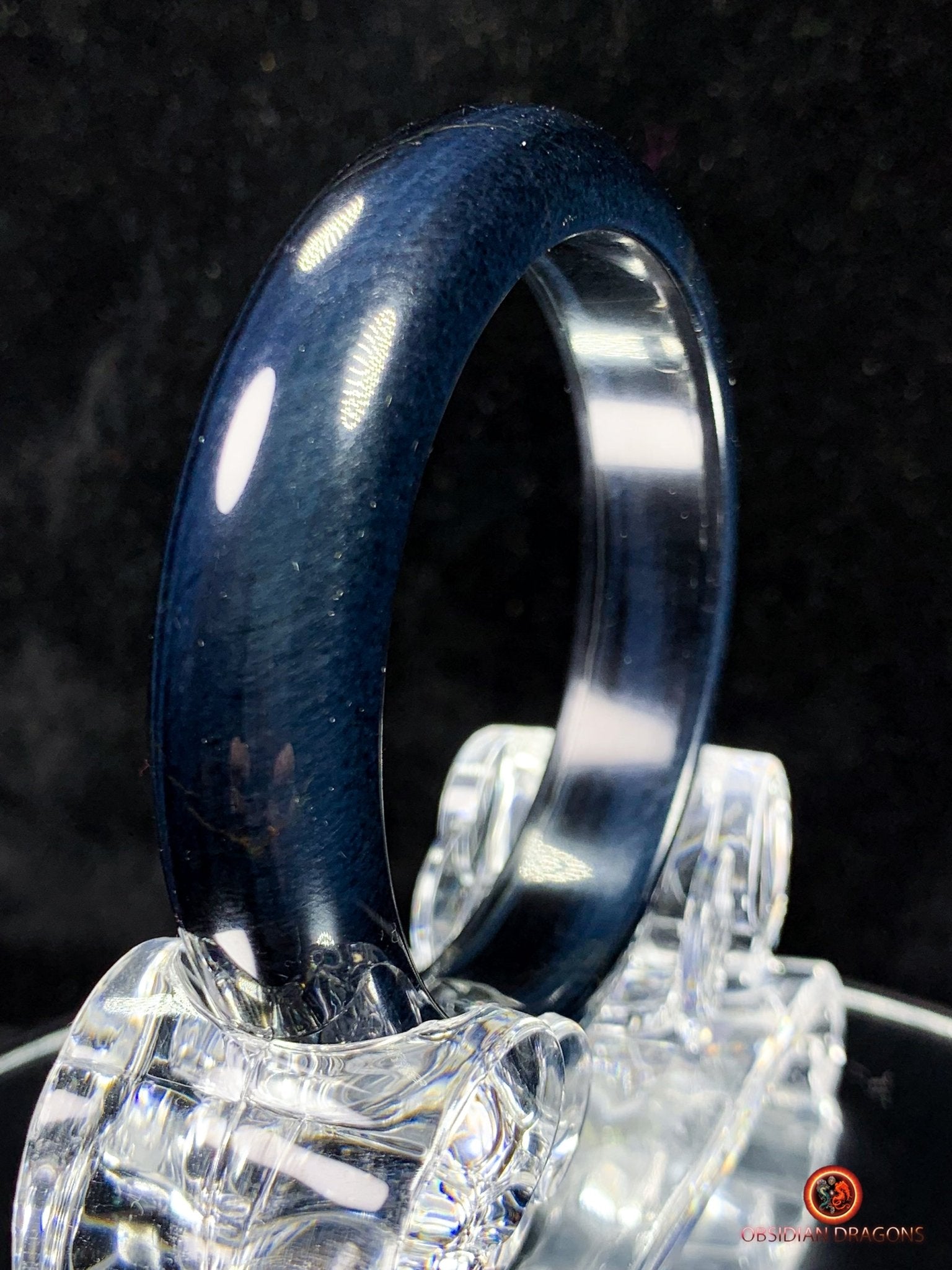 Bracelet Jonc en Œil de Faucon Naturel - Authentique et Unique | obsidian dragons