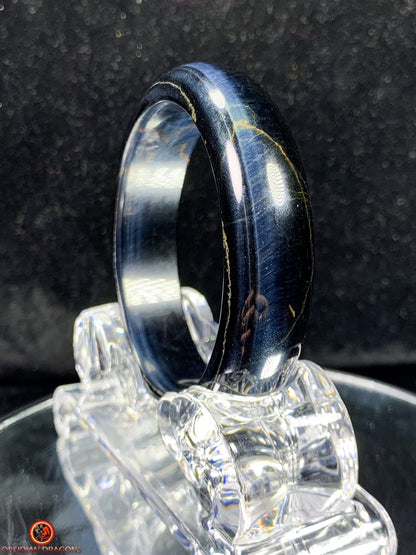 Bracelet Jonc en Œil de Faucon naturel - Pierre Certifiée | obsidian dragons