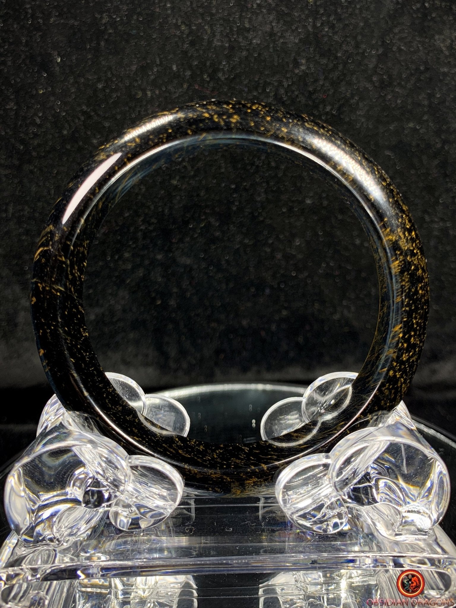 Bracelet Jonc en Œil de Faucon Naturel - Élégance et Raffinement | obsidian dragons