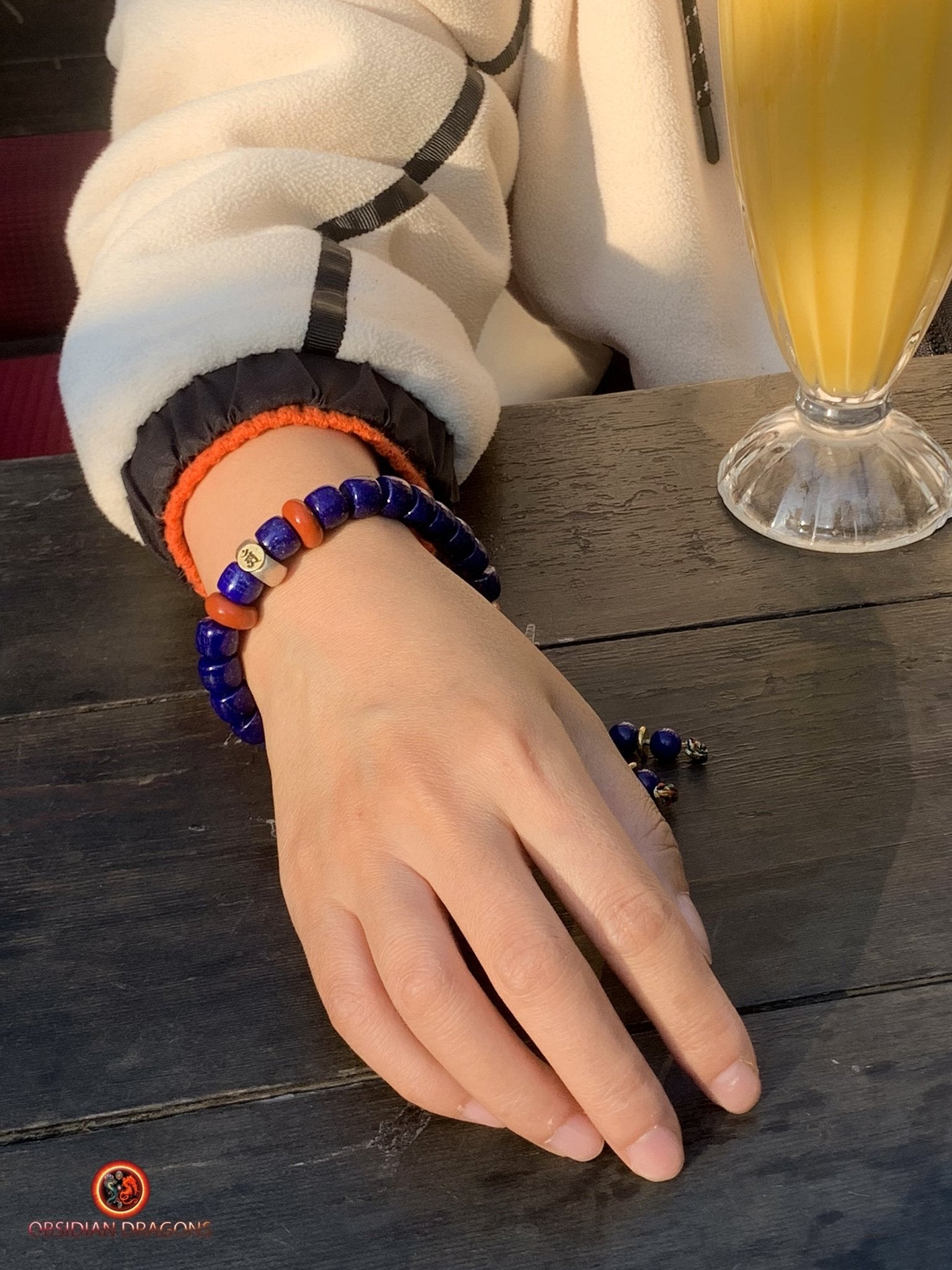 Bracelet en Lapis Lazuli - Protection Bouddhiste - Talisman AM | obsidian dragons