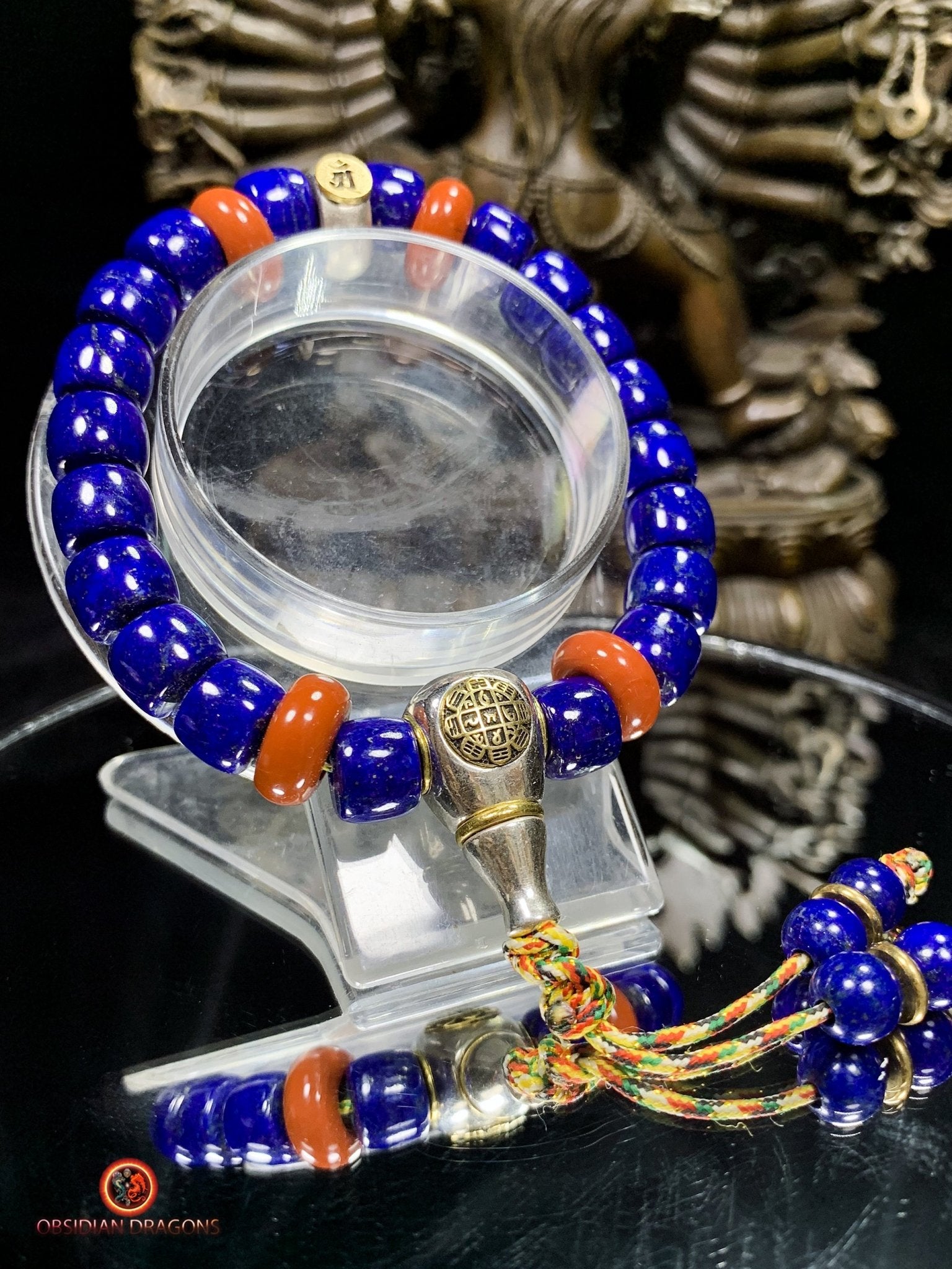 Bracelet en Lapis Lazuli - Protection Bouddhiste - Talisman AM | obsidian dragons