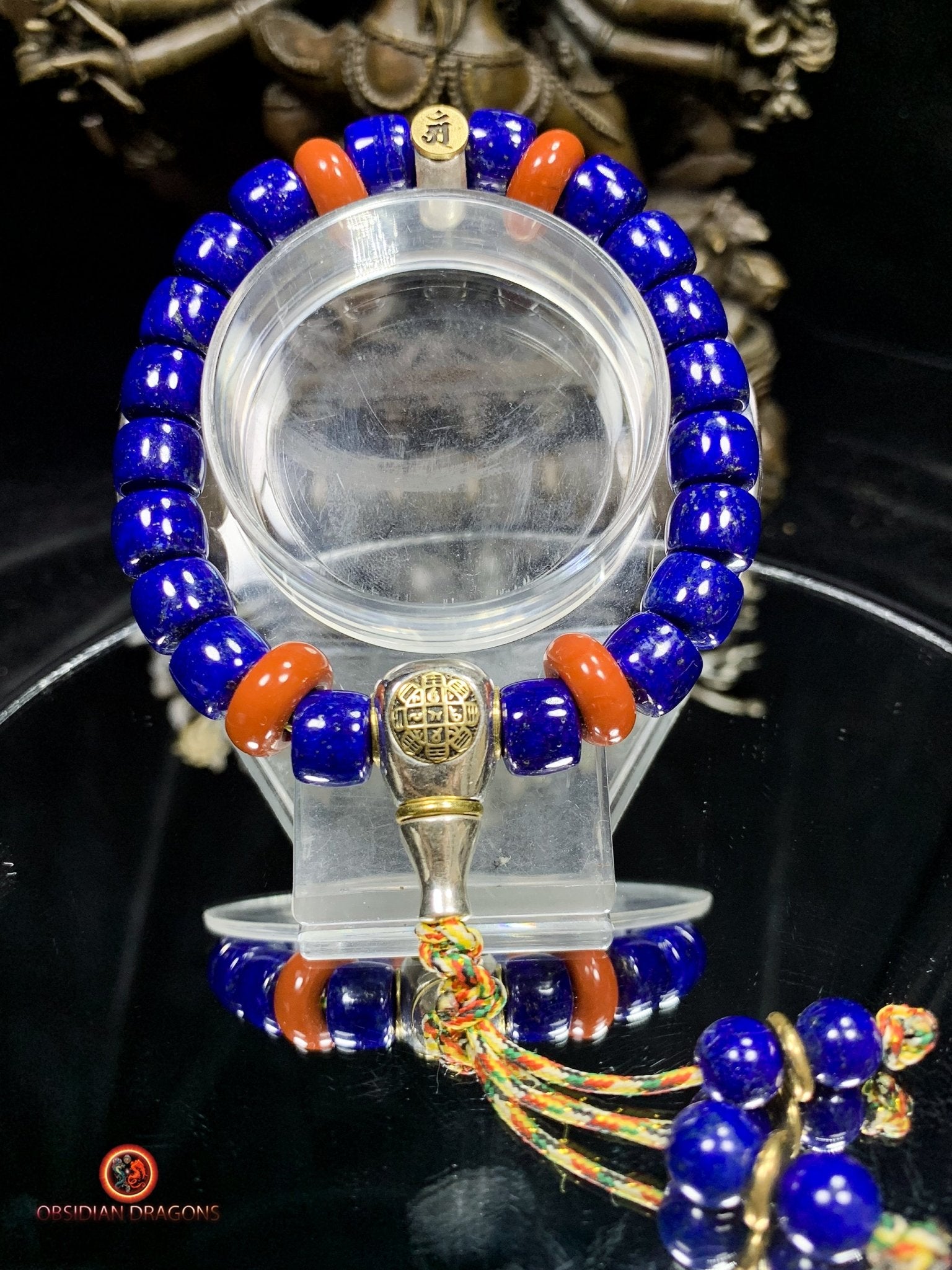 Bracelet en Lapis Lazuli - Protection Bouddhiste - Talisman AM | obsidian dragons