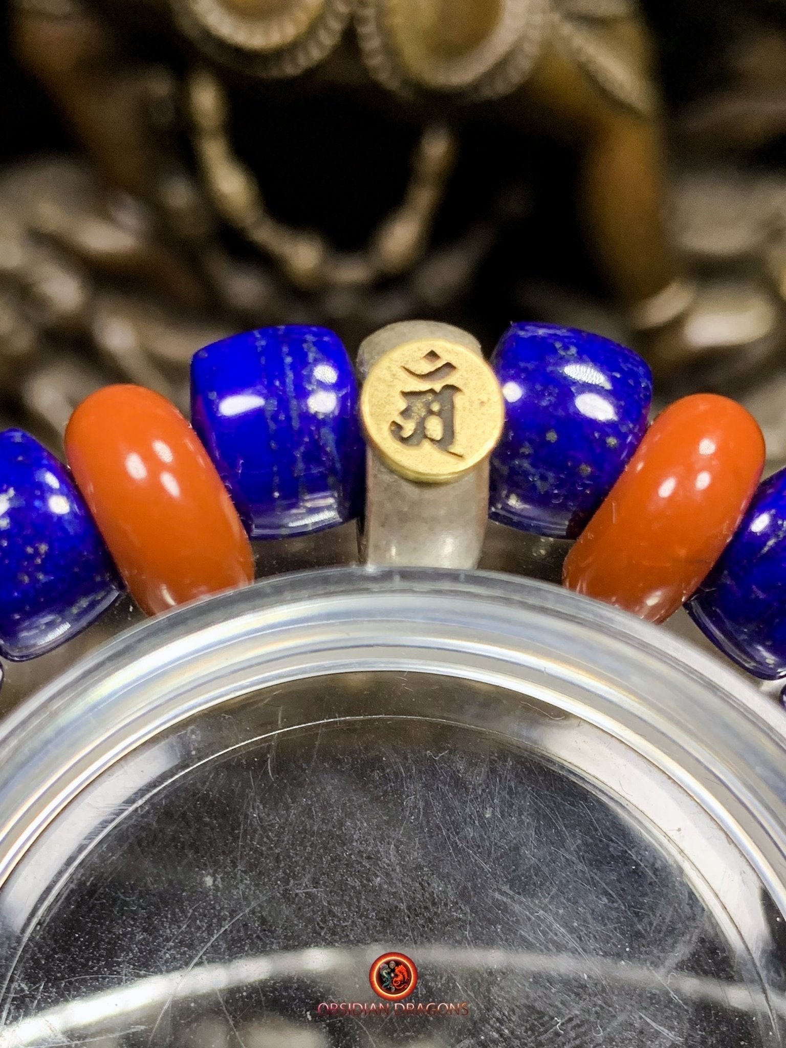 Bracelet en Lapis Lazuli - Protection Bouddhiste - Talisman AM | obsidian dragons