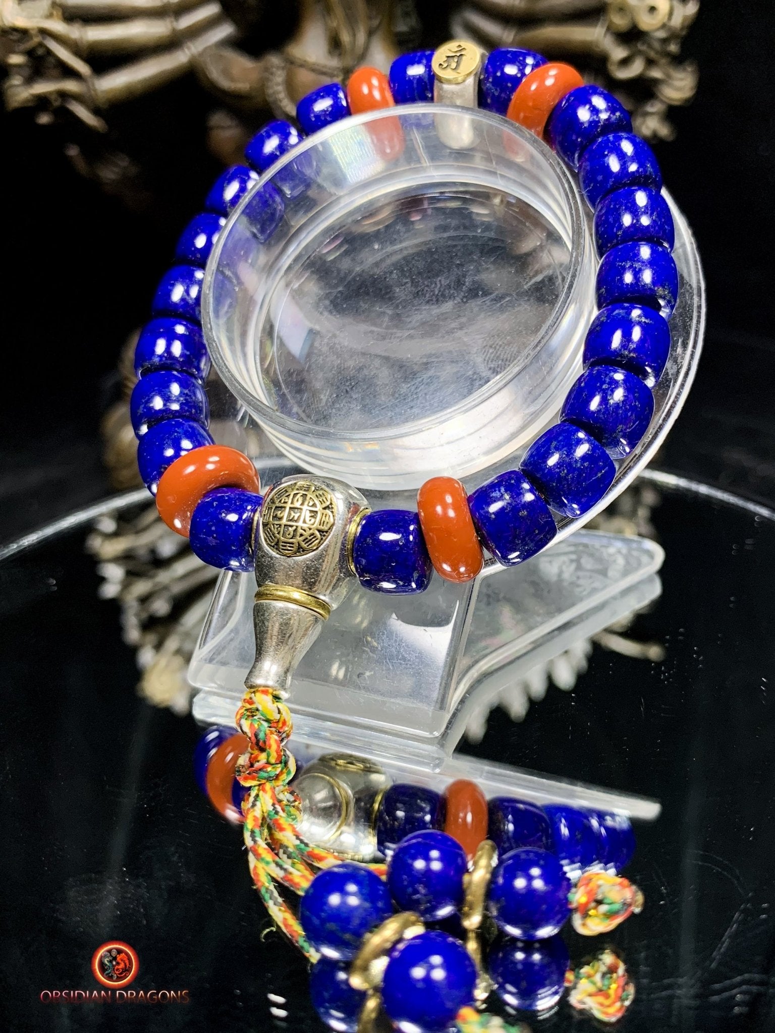 Bracelet en Lapis Lazuli - Protection Bouddhiste - Talisman AM | obsidian dragons