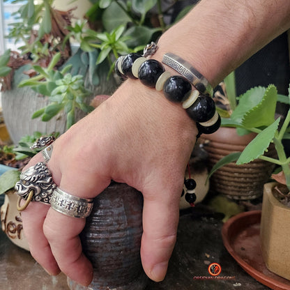 Bracelet en Obsidienne Pixiu - Protection et Abondance | obsidian dragons