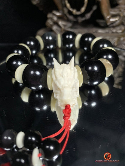 Bracelet en Obsidienne oeil Céleste - Énergie du Dragon | obsidian dragons