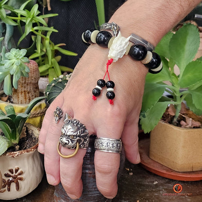 Bracelet en Obsidienne oeil Céleste - Énergie du Dragon | obsidian dragons