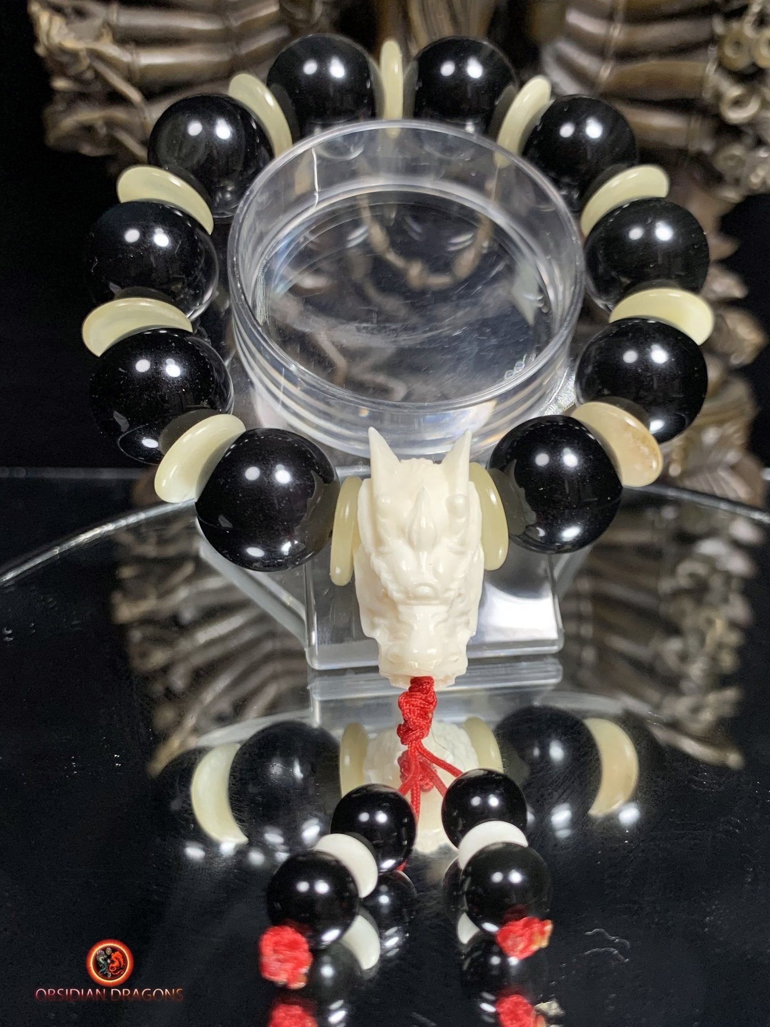 Bracelet en Obsidienne oeil Céleste - Énergie du Dragon | obsidian dragons
