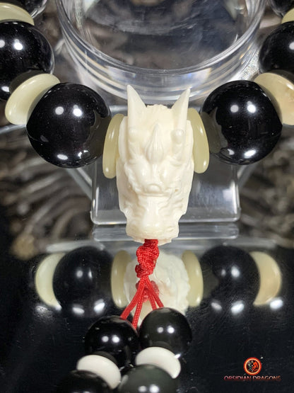 Bracelet en Obsidienne oeil Céleste - Énergie du Dragon | obsidian dragons